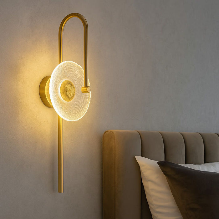 Applique Da Parete Led Lhj072-w Brush Gold