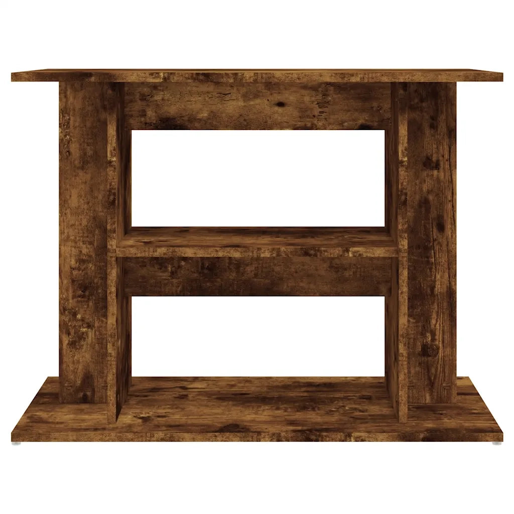 Supporto per acquario in rovere affumicato 80x35x60 cm in legno ingegnerizzato 833580