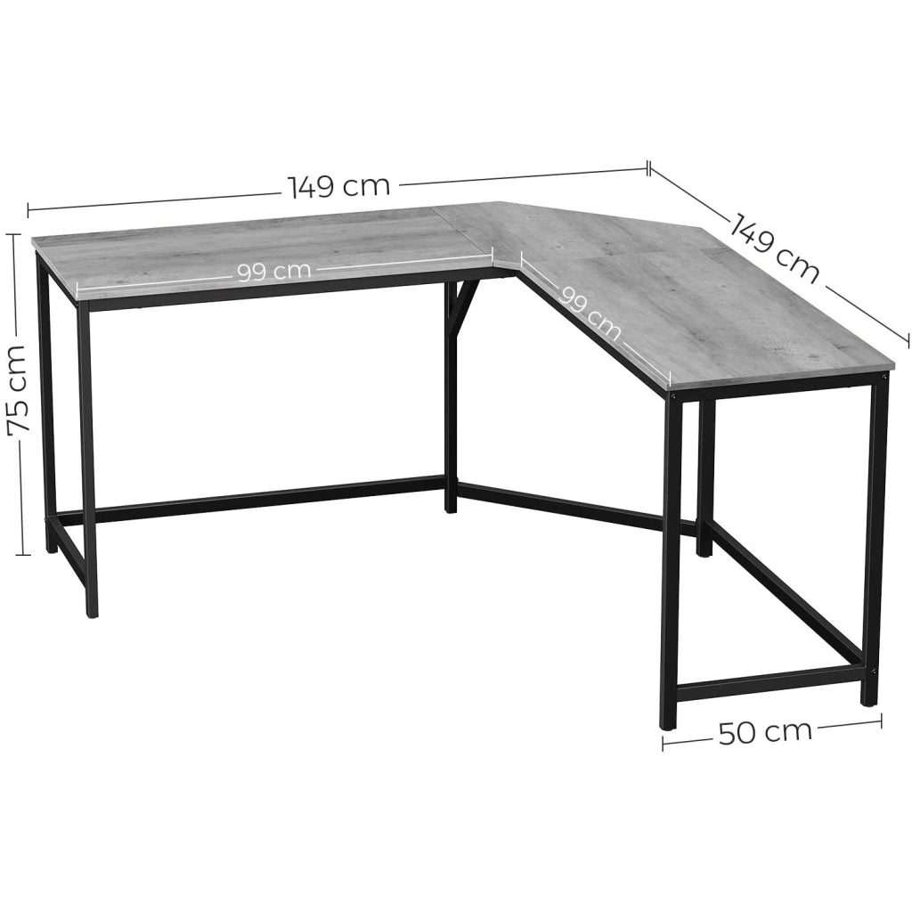 SCRIVANIA ANGOLARE OFFICE 150X150XH74CM NOCE SCURO