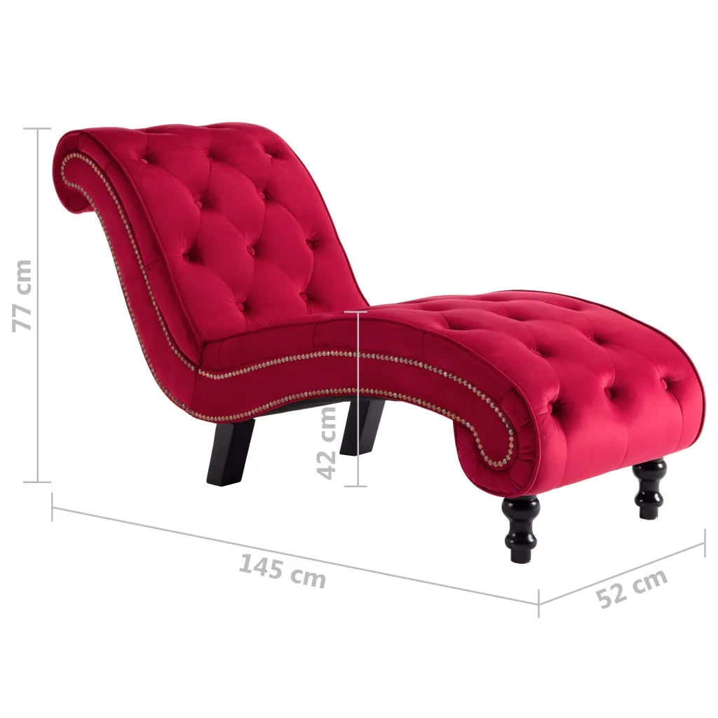 Sdraio Rossa in Velluto CFW7336654