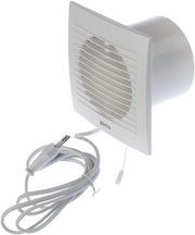 Ventilatore da soffitto da 100 mm per bagno - Aspiratore per bagno - Ventilatore da parete per cucina, toilette e garage