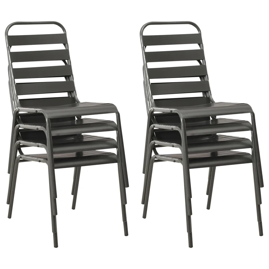 Set da Pranzo da Giardino 9 pz in Acciaio Grigio Scuro cod mxl 73533