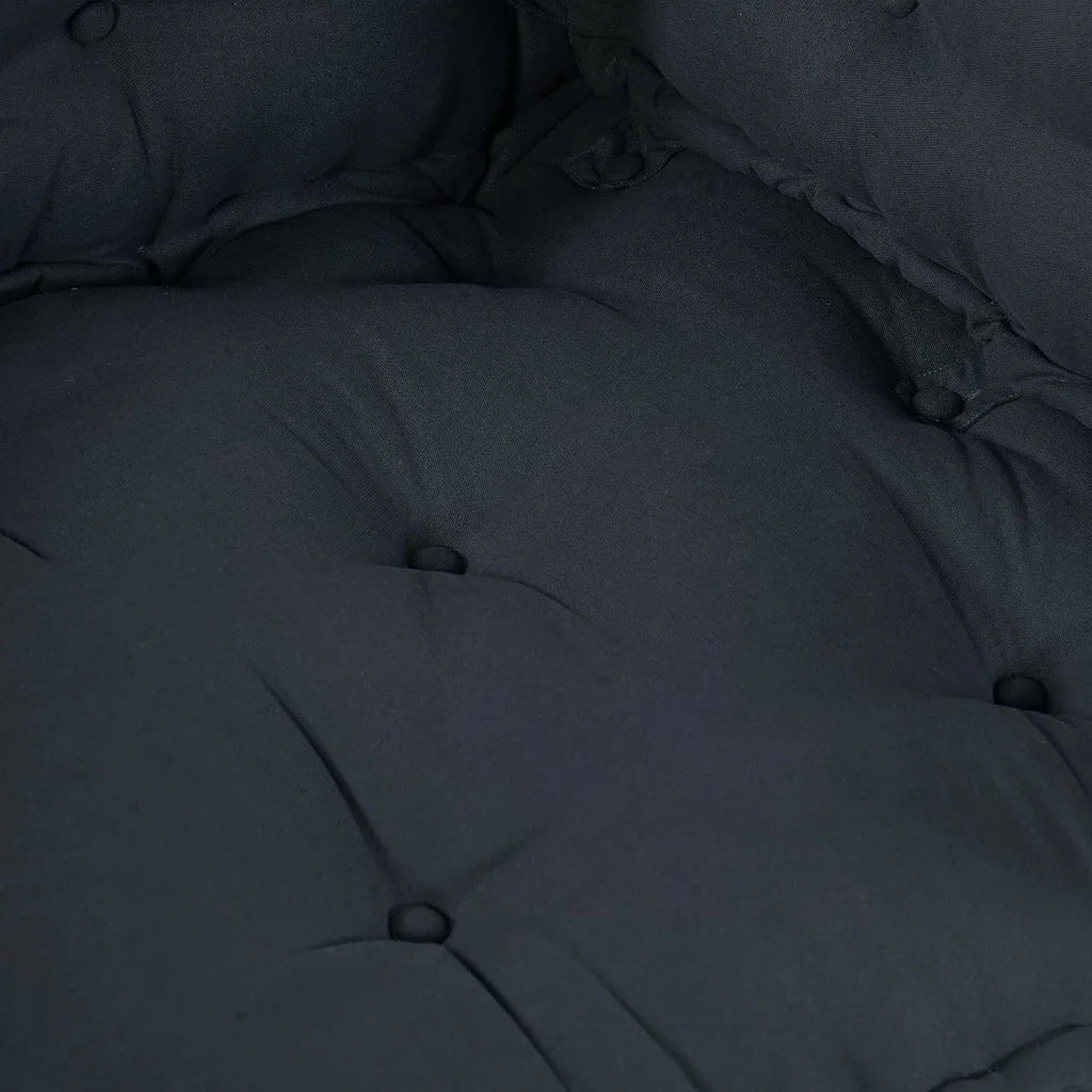 Cuscino per Divano 3 pz-Set di 3 Cuscini per Sofa Antracite Tessuto
