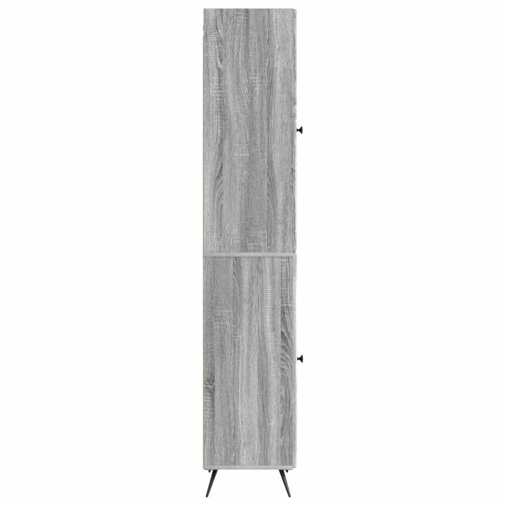 Set di armadi 2 pcs Sonoma grigio Legno ingegnerizzato