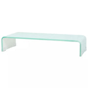 Pratico mobile porta TV/buffet di design per monitor da 60 cm vetro bianco 2502253