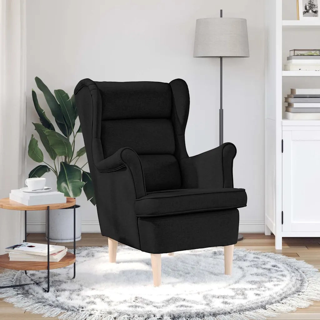 Divano Sedia-Poltrona Nera 74x84x100 cm in Tessuto