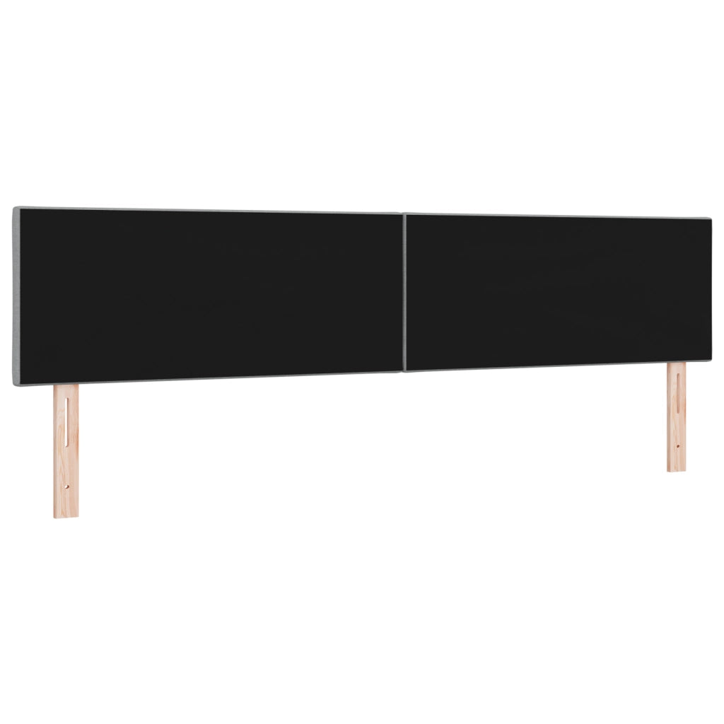 Testata LED  con design a blocchi di diamante grigio chiaro, 200 cm in tessuto