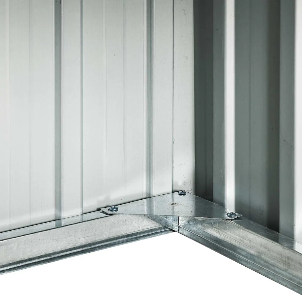 Capanno per Robot Tosaerba 92x97x63 cm Acciaio Zincato Grigio 150908