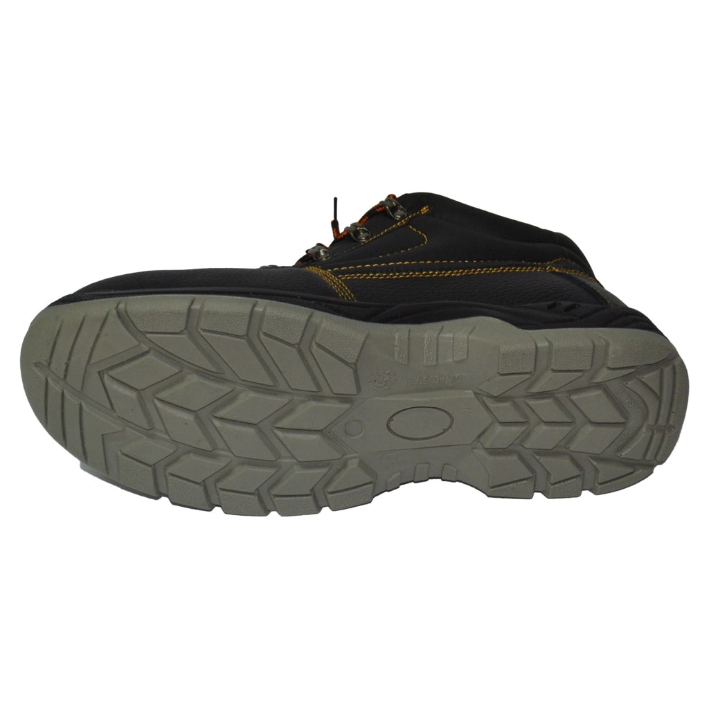 SCARPA ANTINFORTUNISTICA ALTA PELLE NERA N.42