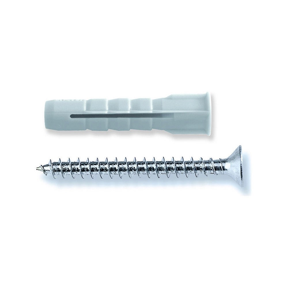 Fischer serie uv 8 s tassello nylon con vite - secchiello da 140 unità