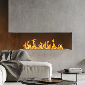 Bruciatore a bioetanolo Smart APP inserto automatico da incasso SLIM 70