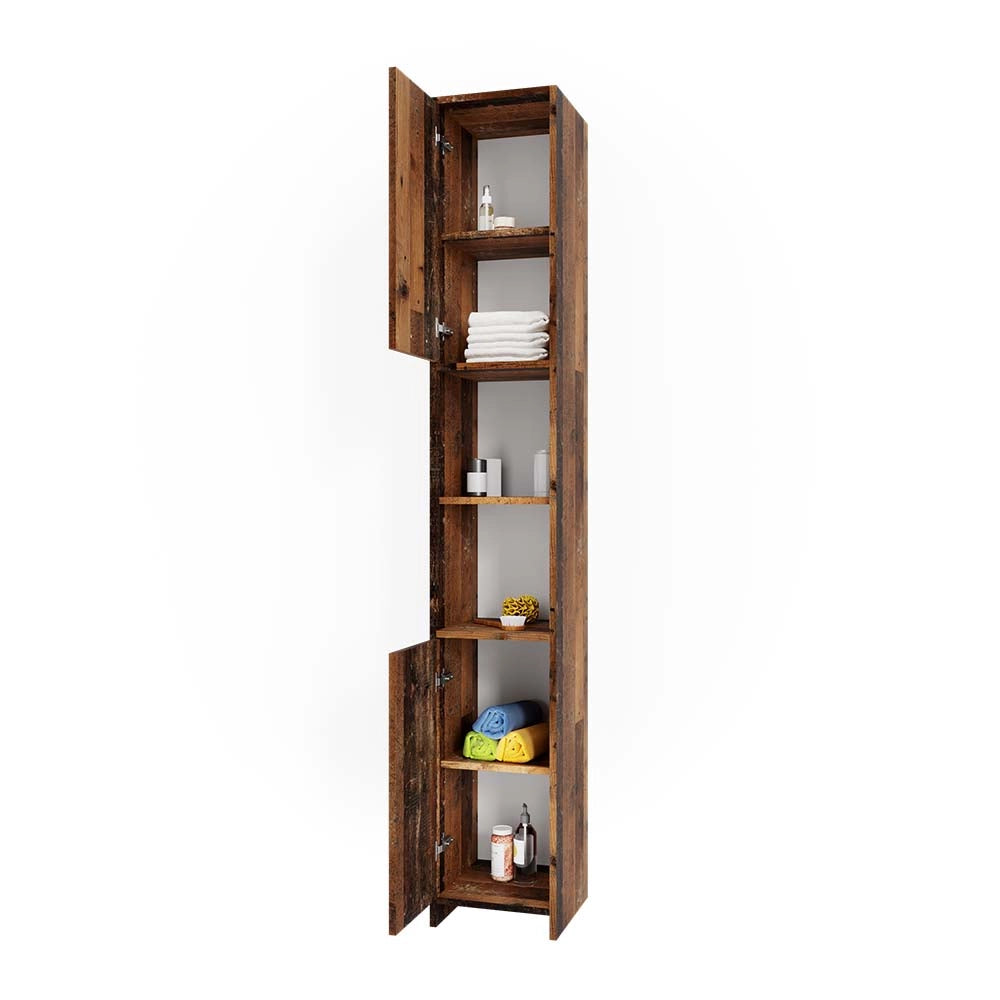 Vicco Mobile bagno alto Rovere rustico 30 x 190 cm