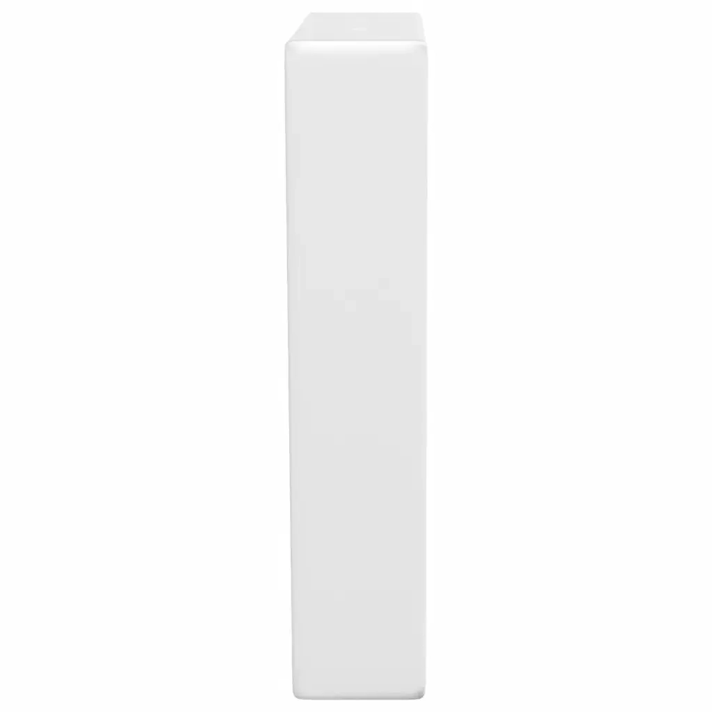 Reggimensole per Lavabo 2 pz Bianche Trapezio in Acciaio CFW7489835
