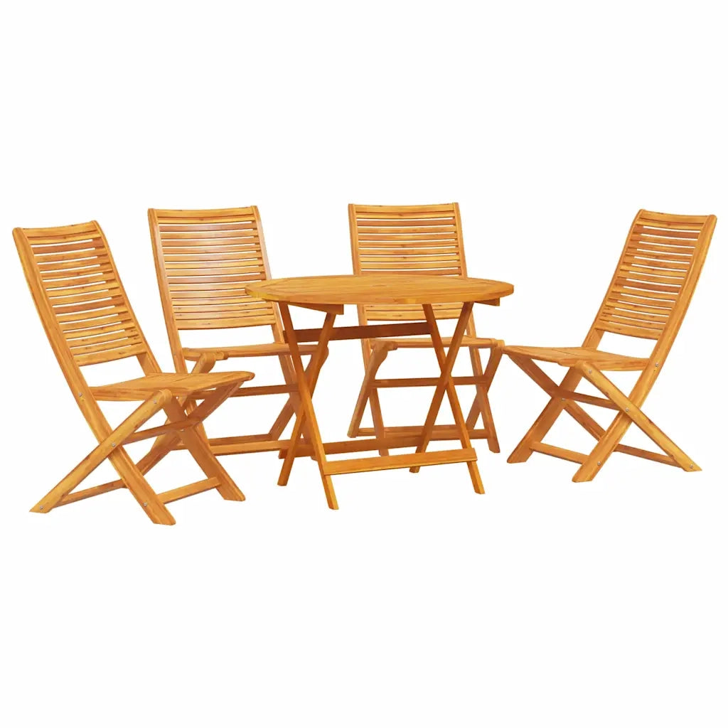 Set da Pranzo per Giardino 5 pcs Marrone 3375700