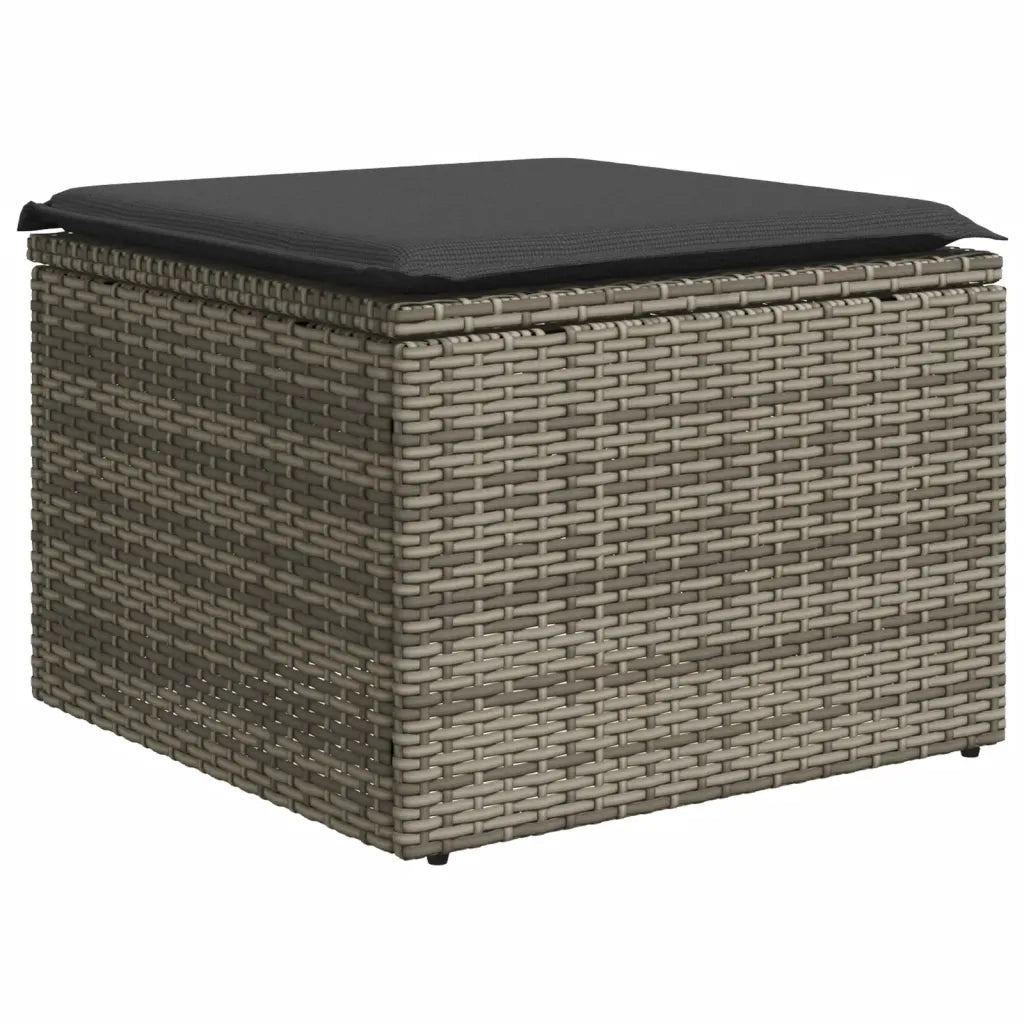 Salotto da Giardino-Set Divani da Giardino 4 pz con Cuscini in Polyrattan Grigio 765982