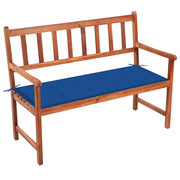 Panca da Giardino con Cuscino 120 cm in Massello di Acacia cod mxl 45692