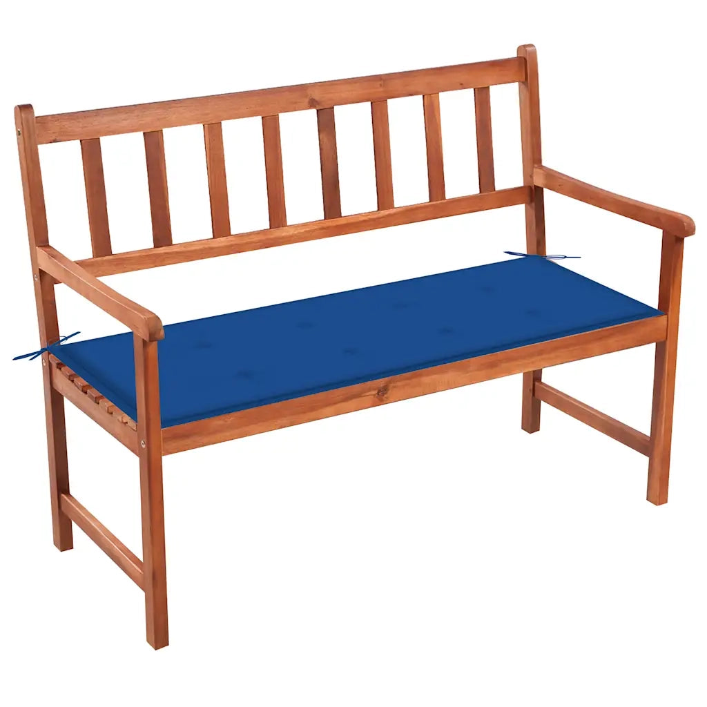 Panca da Giardino con Cuscino 120 cm in Massello di Acacia cod mxl 45692