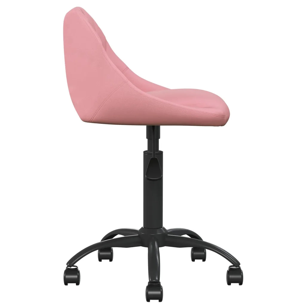 Sedia da Ufficio Rosa in Velluto