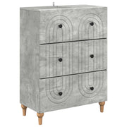 Mobile con Cassetti Grigio Cemento 66 x 34,5 x 90 cm 894148