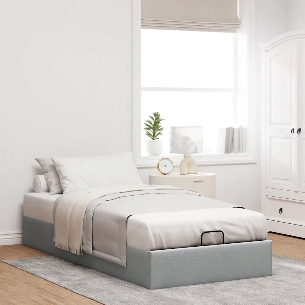 Struttura Letto Pouf senza Materasso 100x200 cm in Tessuto 3310854
