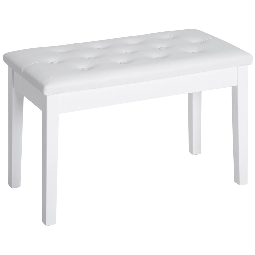 PANCA PER PIANOFORTE 79,5 x 39 x 15,9 cm Legno Bianco