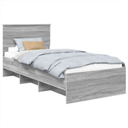 Letto singolo | Letto per adulti | Struttura del letto Grigio Sonoma 80 x 200 cm Legno multistrato