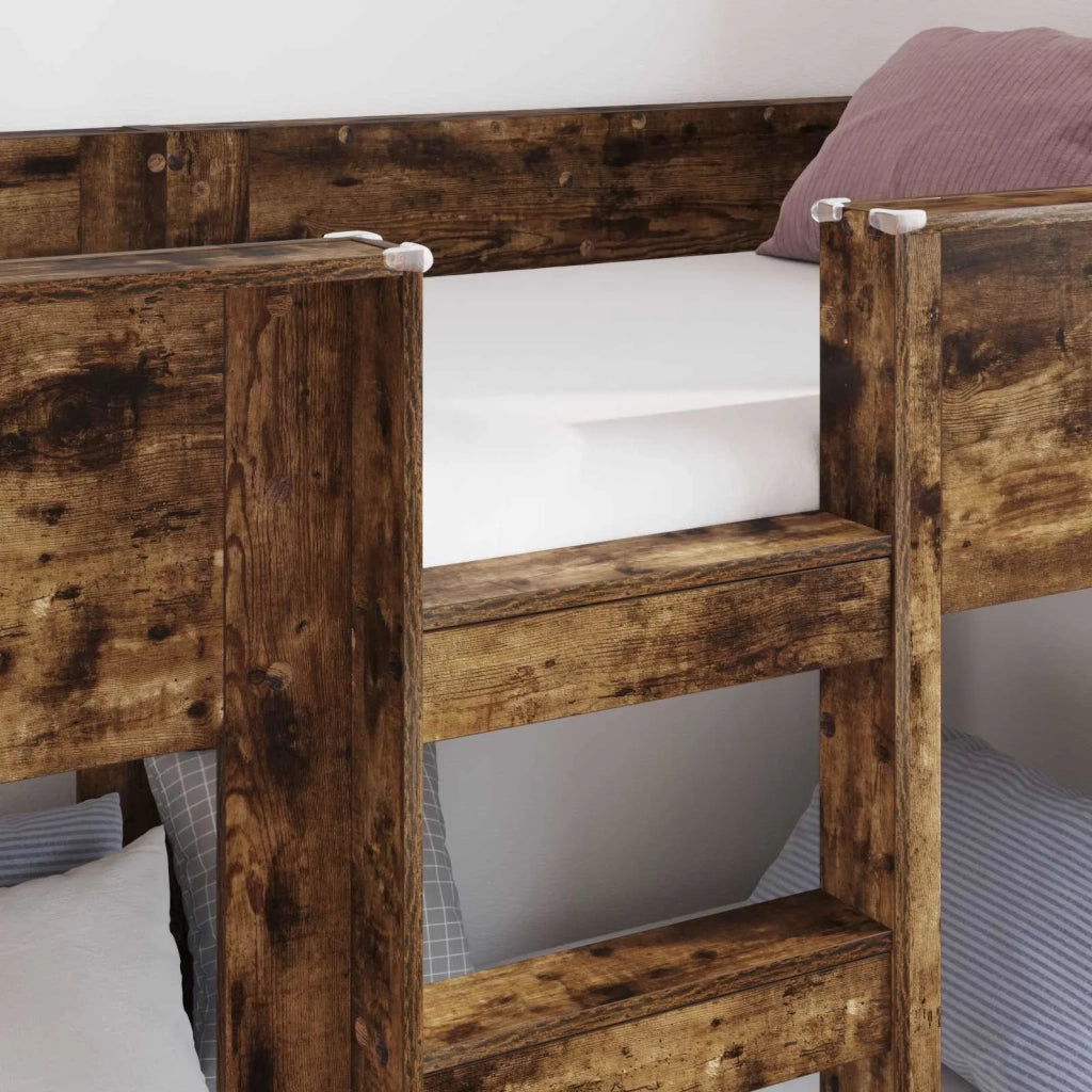 Letto a Castello per Bambini Rovere fumé 80 x 200 cm