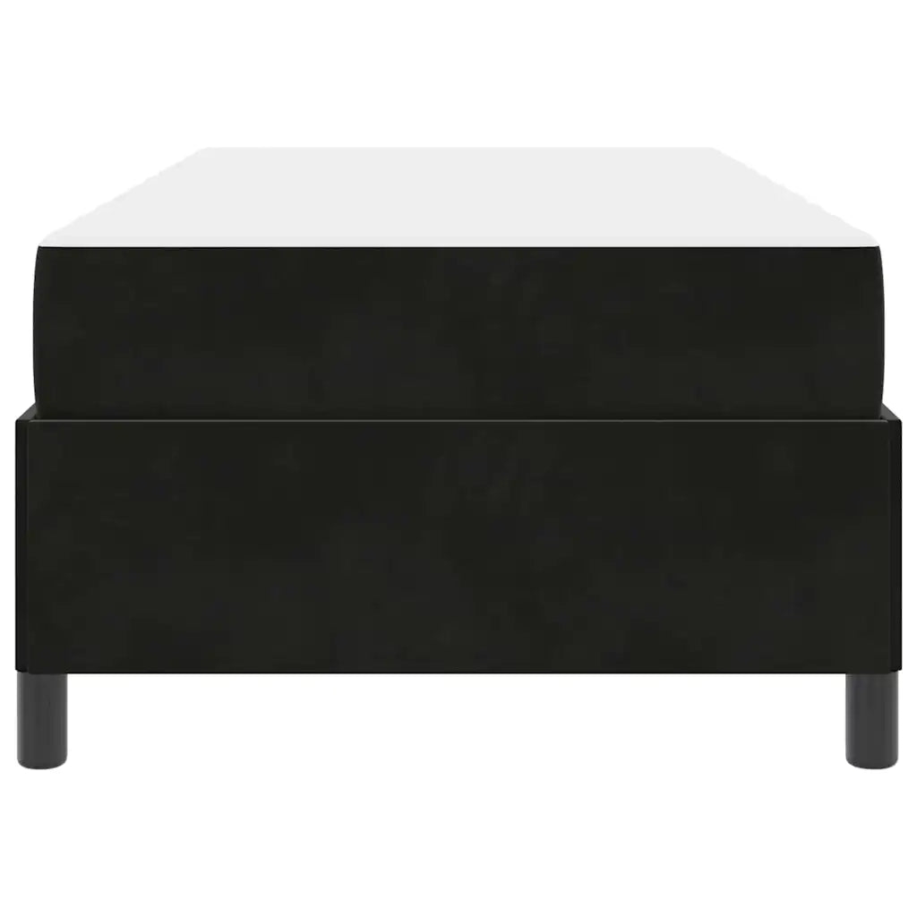 Struttura del letto con materasso Nero 100 x 200 cm Tessuto 3399044