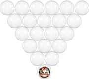 Decorazioni di Natale in Vetro - 20 Pezzi - Transparente - Decorazioni per Feste - Ornamenti per Feste - Adatto per Feste e Parte