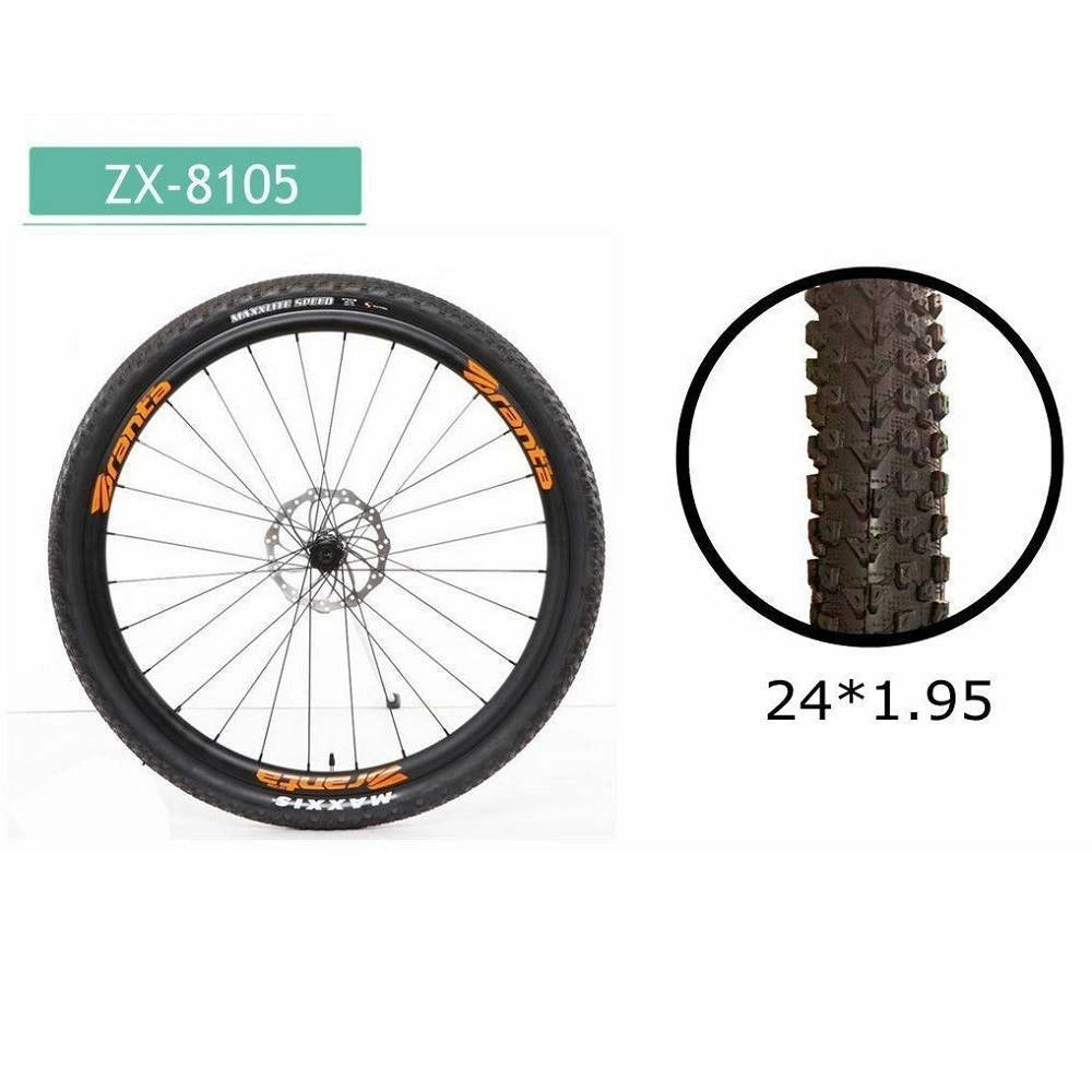 Trade Shop - Copertone Ruota Pneumatico Gomme Per Bici Bicicletta Mtb Bike 24 × 1.95 Zx-8105 -