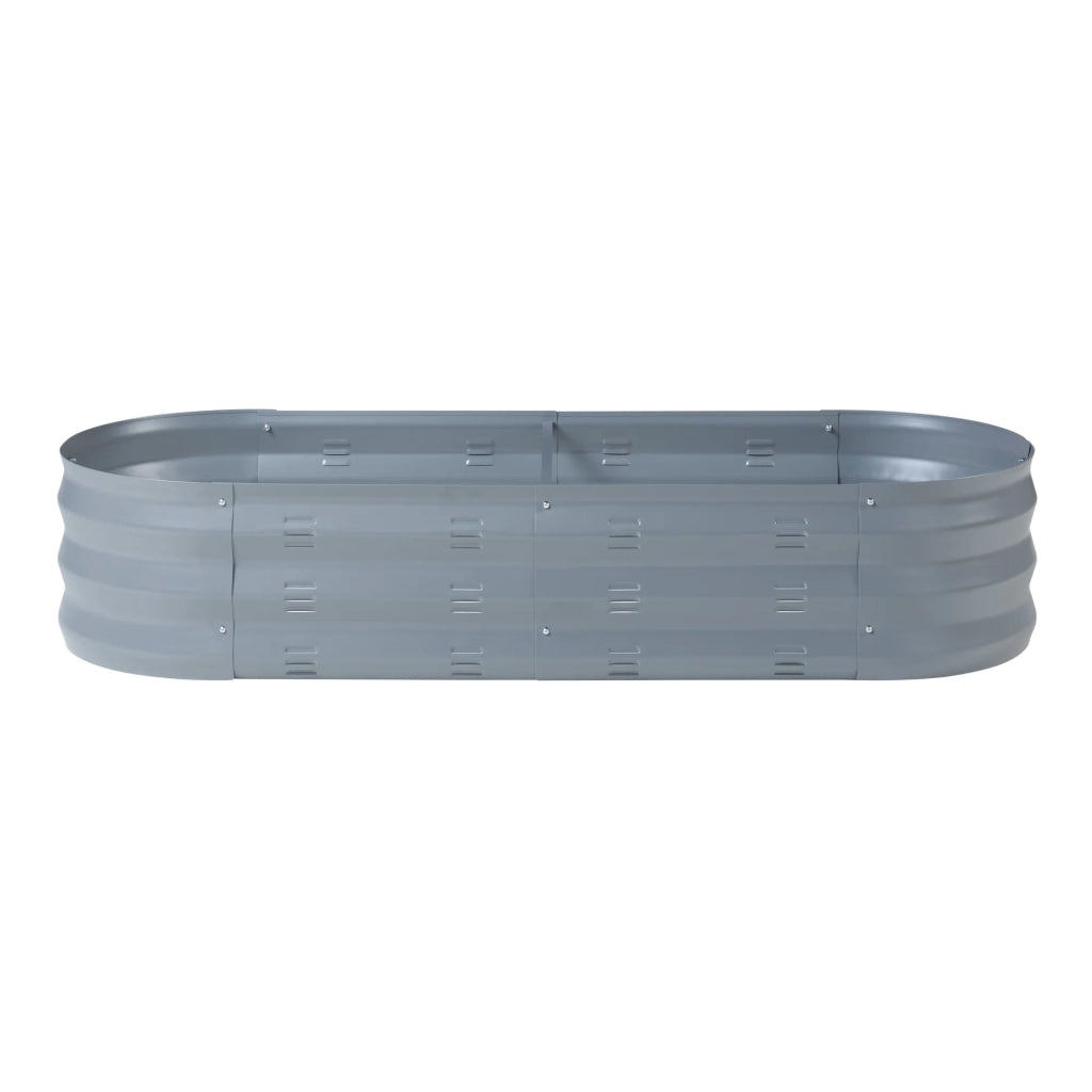 Fioriera rialzata acciaio zincato 129 x 50 x 25 cm antracite 03_0009504