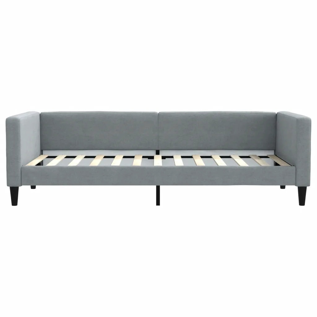 Divano letto | Sof¨¤ letto | Letto singolo Estraibile Cassetti Grigio Chiaro 90x200cm Tessuto