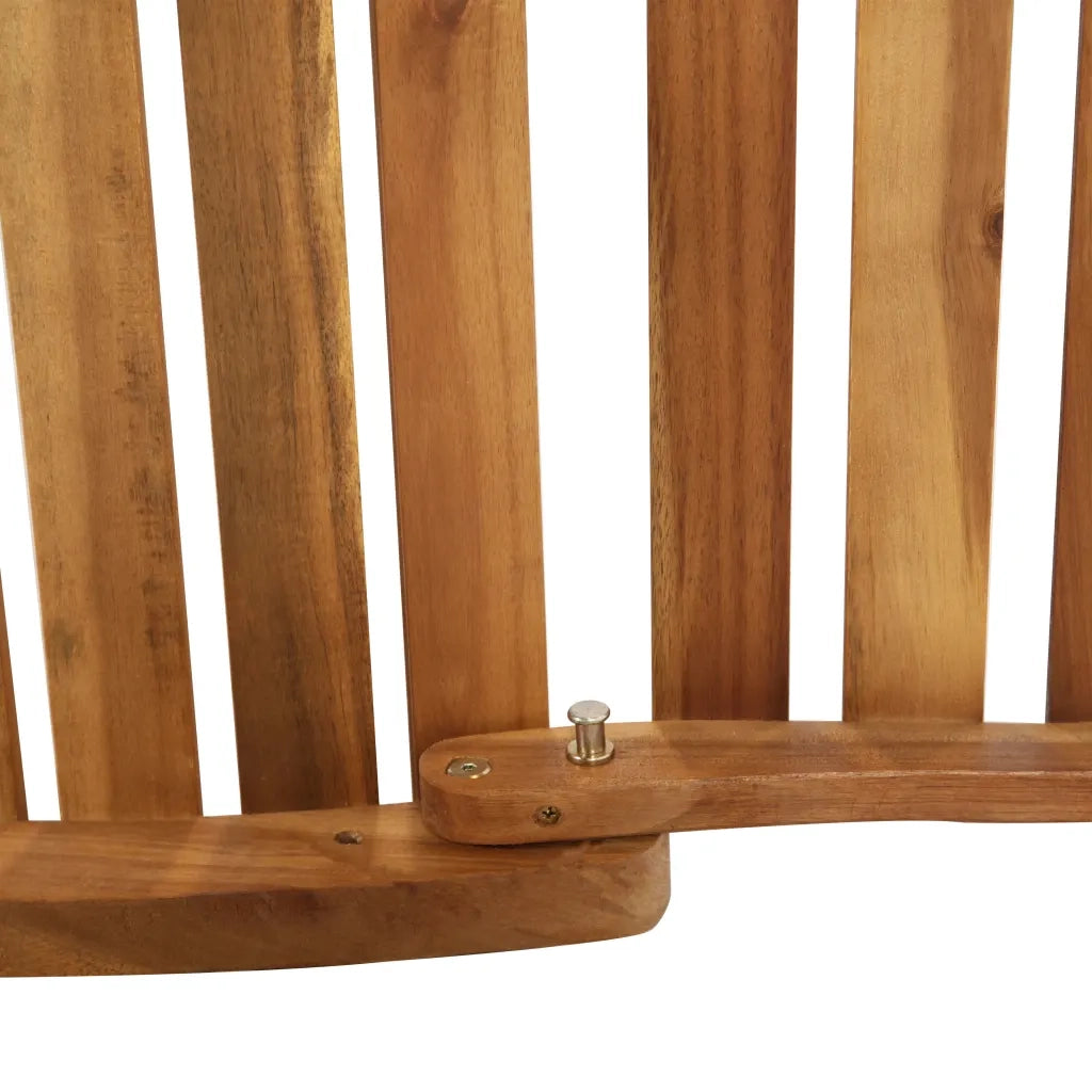 Lettino Prendisole con Cuscino Massello di Acacia Grigio Scuro 46651