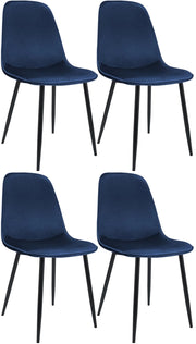 Set di 4 sedie da pranzo Maryam in velluto 6