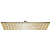 Testa Doccia a Pioggia Acciaio Inox 40x30 cm Rettangolare Oro
