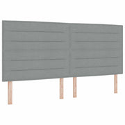 Testiera | Testata Grigio chiaro 200 cm Tessuto