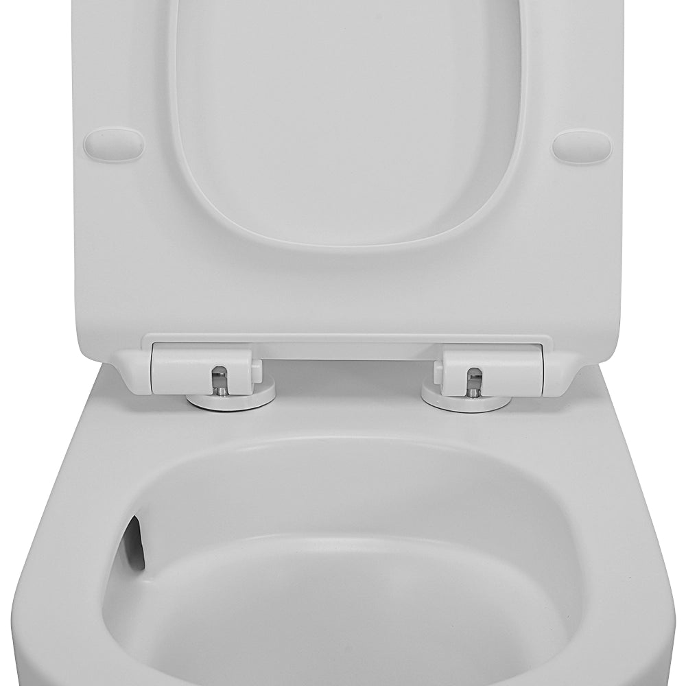 Sanitari Filomuro in ceramica bianca opaca con copriwc e scarico tornado Tokyo
