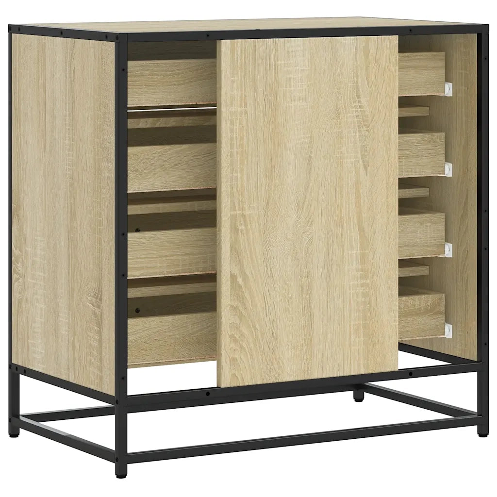 vidaXL Cassettiera Rovere Sonoma 70x41x70 cm in Legno Multistrato