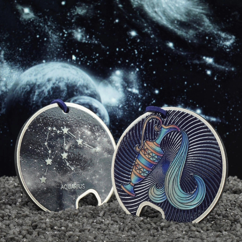 Apribottiglie KADAX in metallo, ideale come regalo per chi porta il segno zodiacale dell'Acquario, resistente e durevole.