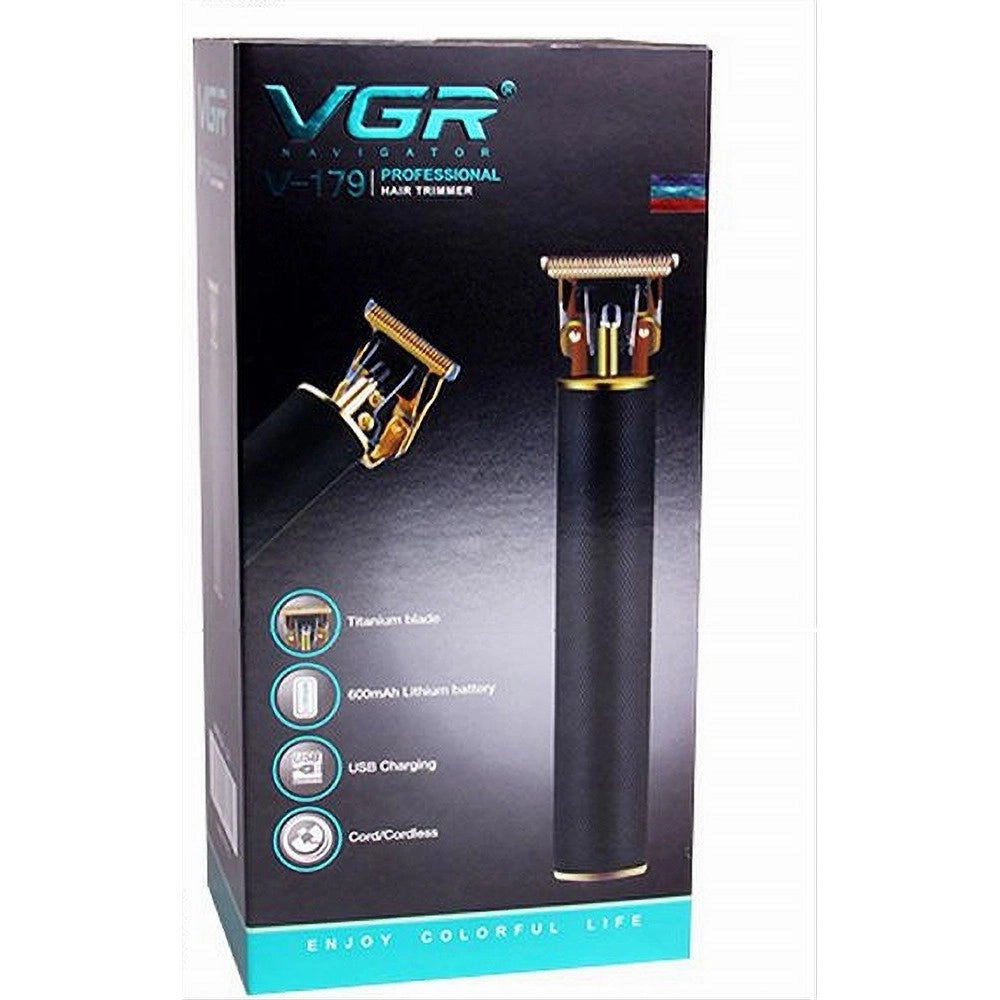 Tagliacapelli Barba A Batteria Ricaricabile Elettrica Con Lama A T Uomo Vgr V-179