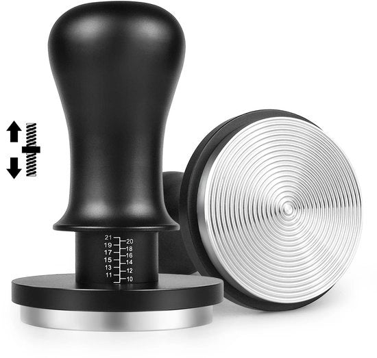 Tamper 51mm, con base ruvida e 30 lbs di pressione di contatto, base in acciaio inossidabile 304, espresso per filtro 51mm