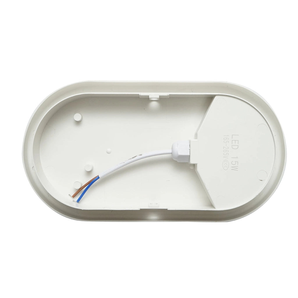 Plafoniera LED 15W, 220V 6500K, 215x115x70mm luce fredda illuminazione interno/esterno