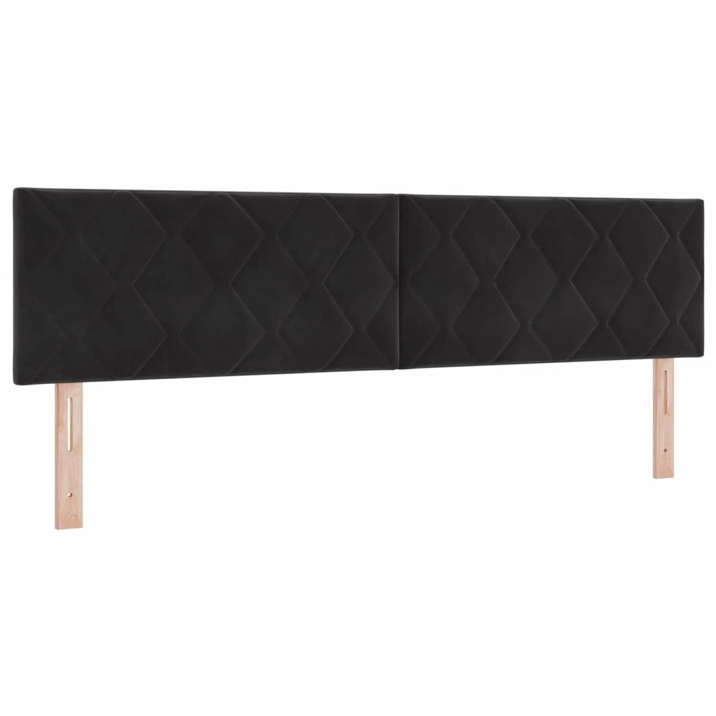 Letto con contenitore LED e materasso Nero 180 x 200 cm Velluto 3459398