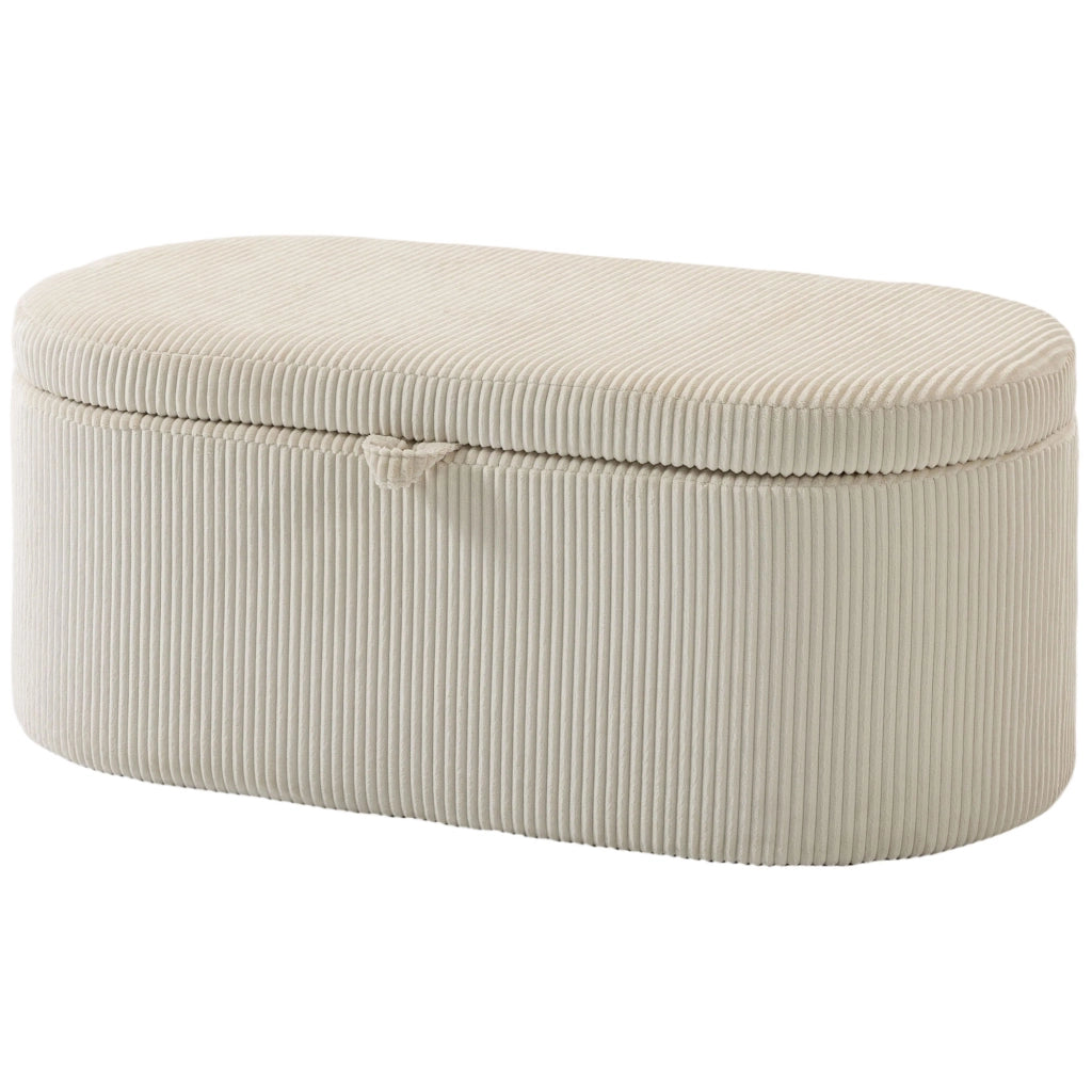 Pouf con contenitore ¨C zephmum ¨C beige 105x51x49 cm