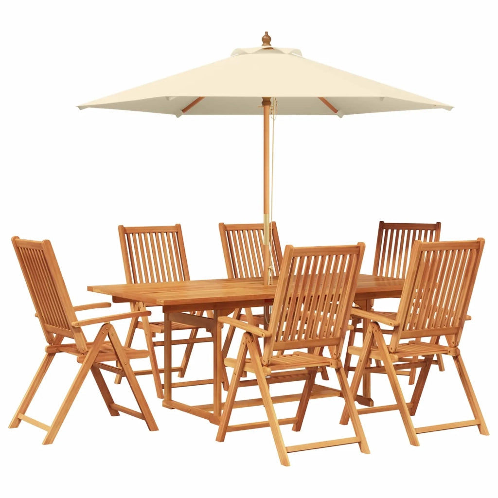 Set da pranzo da esterno con ombrellone 8 pz 3438553