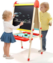Tavolo da Disegno in Piedi - Tavolo da Disegno per Bambini con Ripostiglio - Tavolo da Disegno Regolabile - Tavolo da Disegno Bifacciale - Tavolo da Scrittura Ripiegabile - Tavolo da Disegno Magnetico - Giocattolo Educativo - Cavalletto da Pittura
