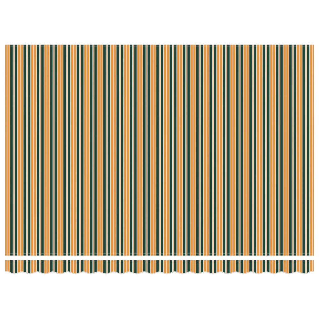 Tenda Retrattile Verde e giallo 450 ×300 cm Tessuto 3331058