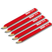Matita carpentiere zb 30 hb rossa tratto netto preciso confezione 5 pezzi
