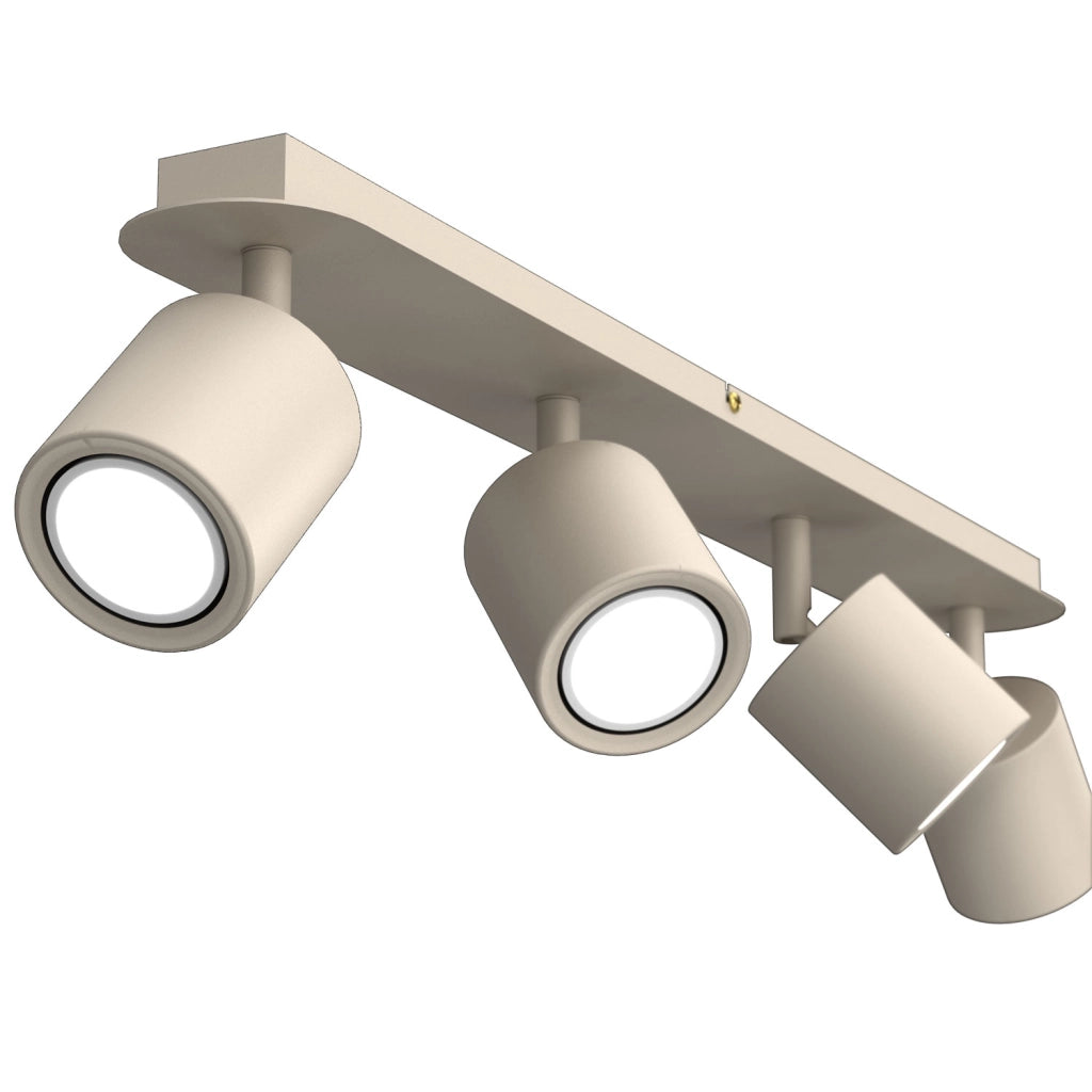 Plafoniera soffitto Demia 4xGU10 beige metallo Luminex