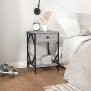 vidaXL Comodino Grigio Sonoma 40x42x60 cm in Legno Multistrato